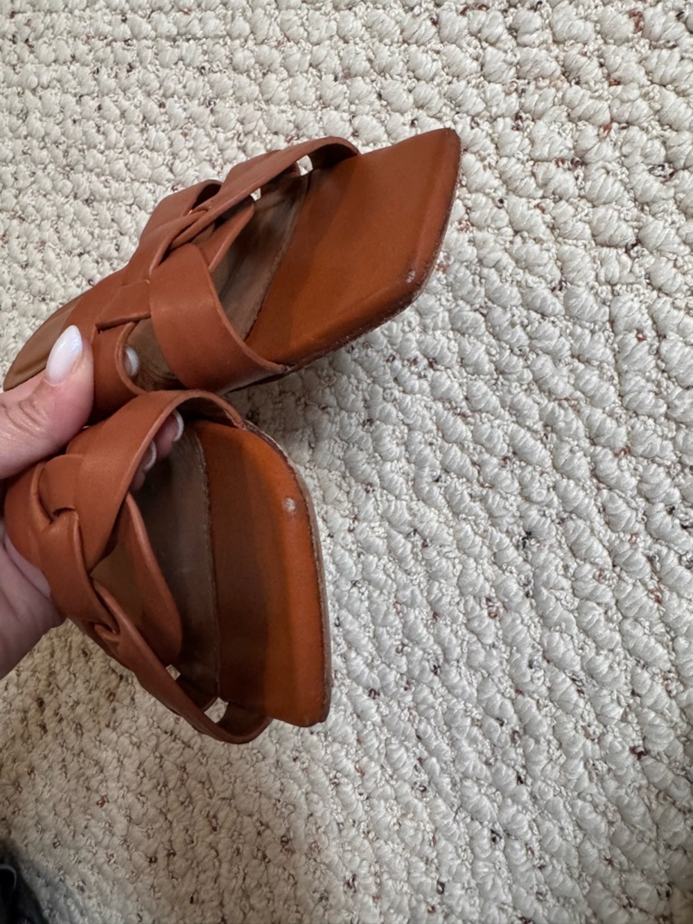 SAINT LAURENT TRIBUTE MULES IN SMOOTH LEATHER Color Amber - Picture 6 of 8